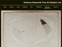Tablet Screenshot of anthonyhepworth.com